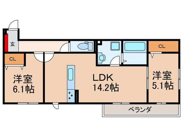 Sun　Lemonの物件間取画像